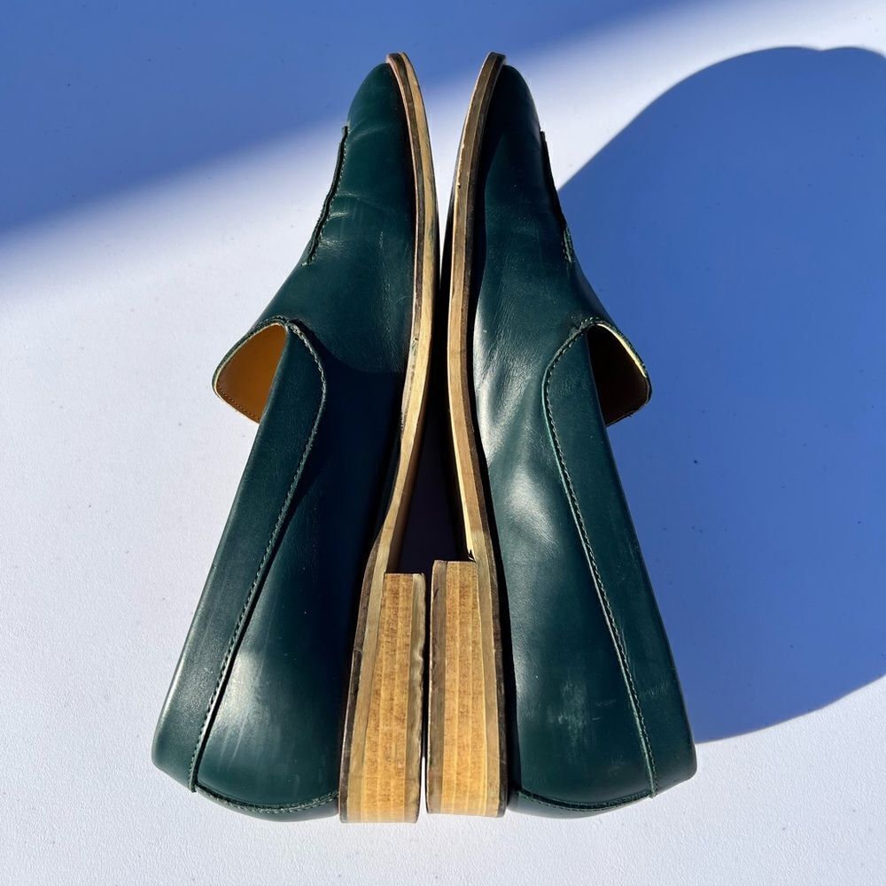 Everlane The Modern Loafer Pointed Toe Shoe Size 9 Ivy Green - Picture 4 of 12
